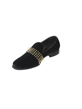 AfterMidnight 6787 Black Gold Smoking Shoes